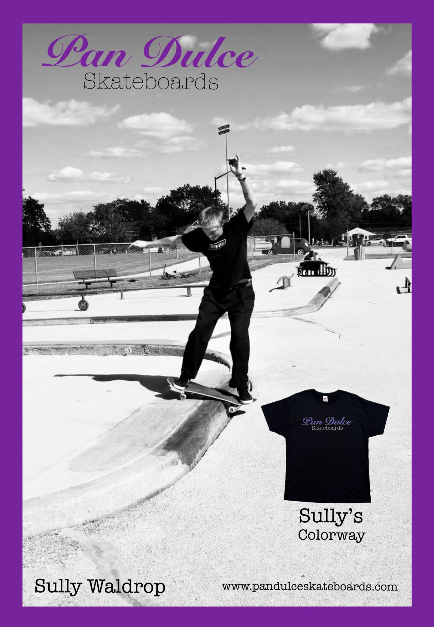 Pan Dulce "Sully's Colorway" Short Sleeve T-Shirt - Black / Purple