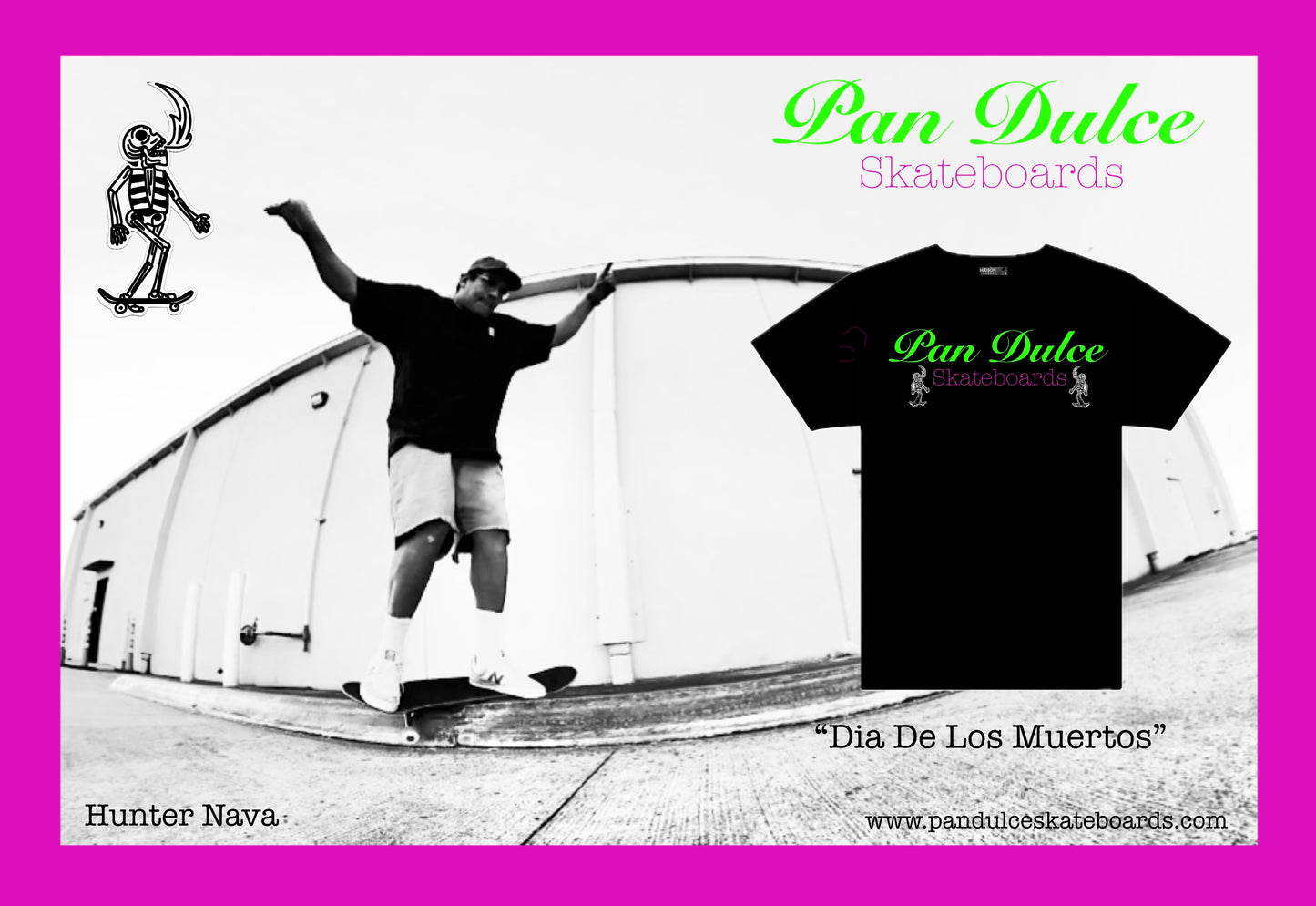 Pan Dulce "Dia De Los Muertos" Short Sleeve T-Shirt - Black