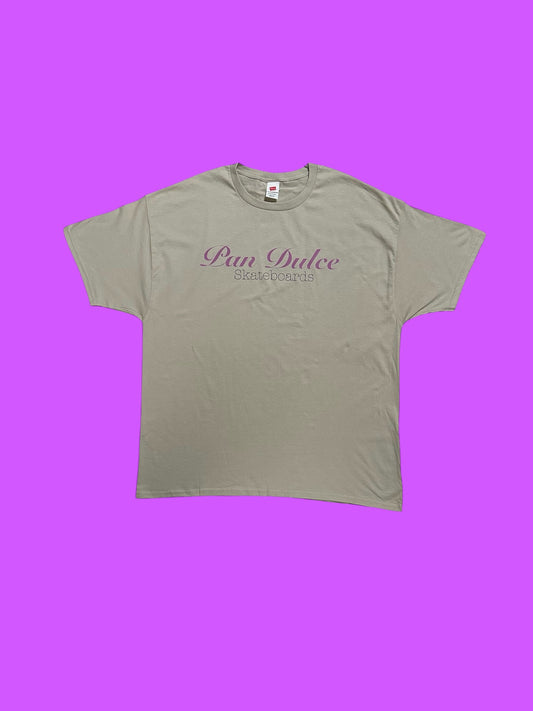 Pan Dulce "John's Colorway" Short Sleeve T-Shirt - Tan / Lavender