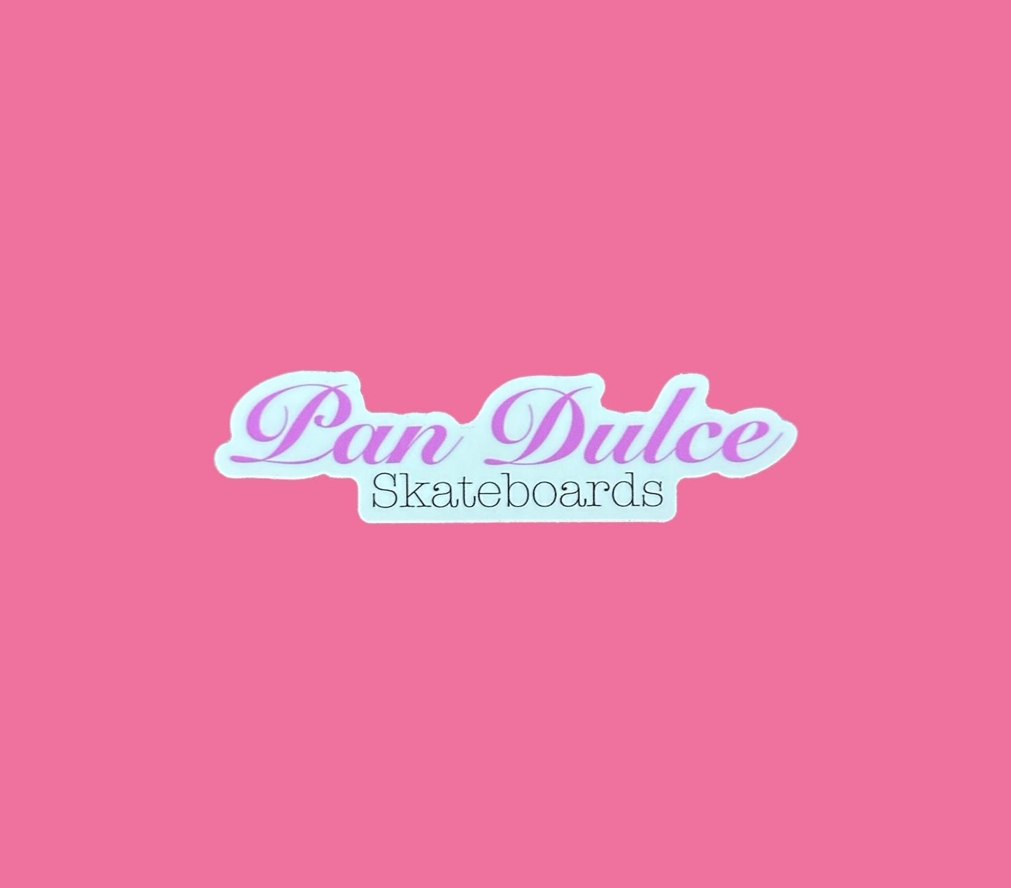 Pan Dulce Logo Sticker - White